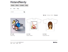 Tablet Screenshot of hotandnerdy.madefreshly.com